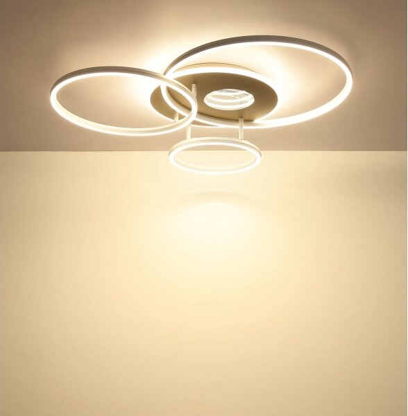 Globo 48466B-40-LED Stmievateľné stropné svietidlo INVERTINA 40W/230V 2700-6500K 70x80,7cm+DO