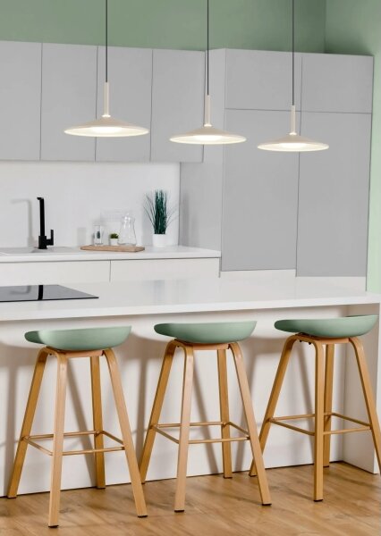 Globo 15635SA-3H - Závesný LED luster na lanku LAMPONE LED/24W/230V 4000K béžový