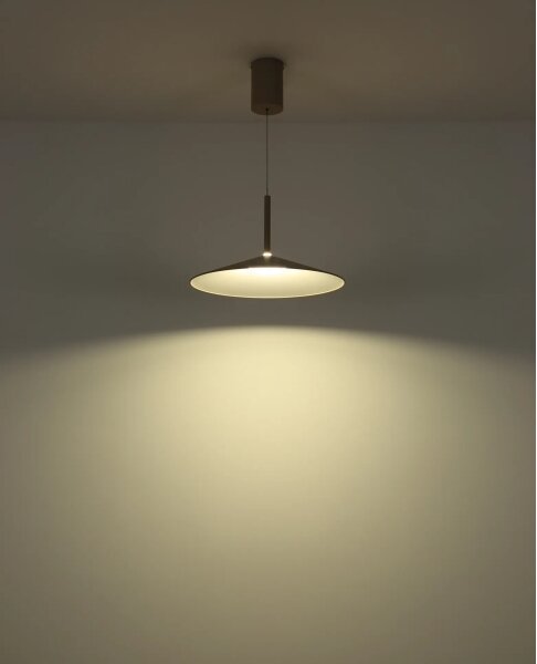 Globo 15635SA - LED luster na lanku LAMPONE LED/18W/230V 4000K béžový