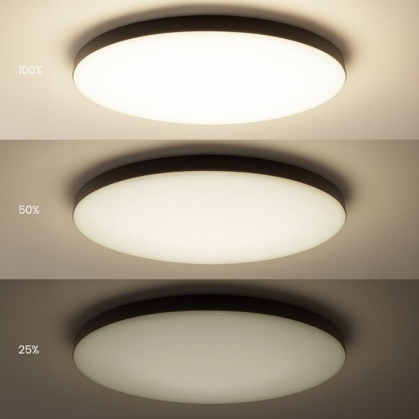 LED stmievateľné stropné svietidlo SIENA LED/80W/230V 3000-6000K priemer 75 cm čierne + DO