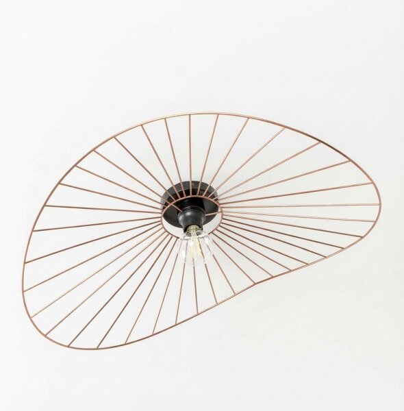 Brilagi - LED Prisadený luster CERIA WIRE 1xE27/40W/230V 60x80 cm bronz