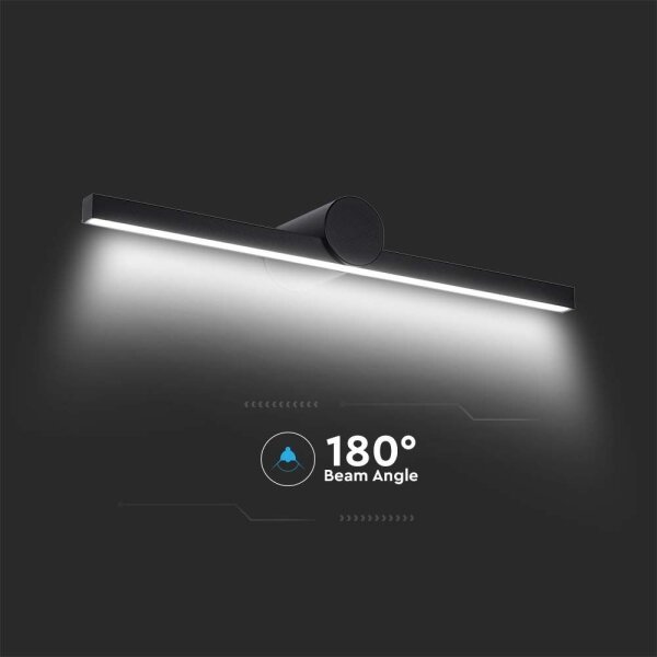 LED kúpeľňové osvetlenie zrkadla LED/10W/230V 3000K IP65 čierne
