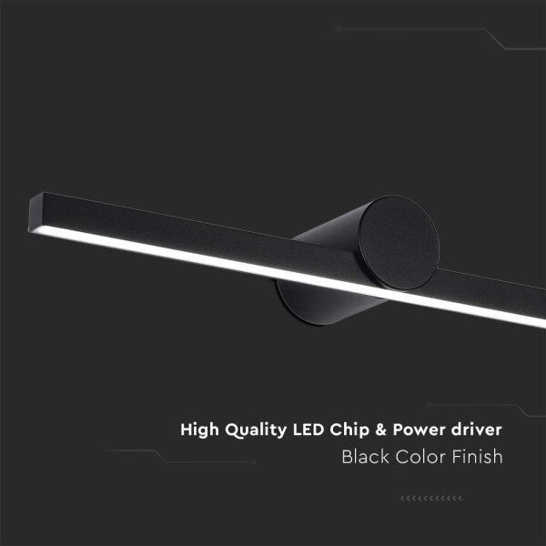 LED kúpeľňové osvetlenie zrkadla LED/10W/230V 3000K IP65 čierne