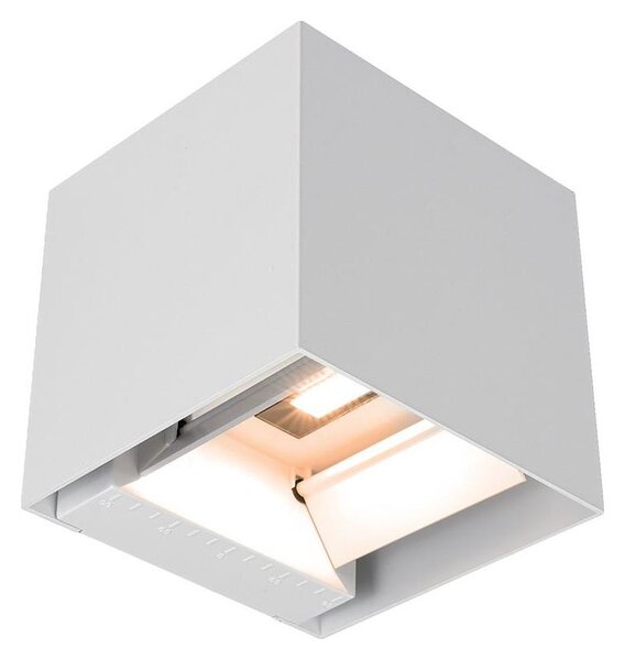 LED Solárne nástenné svietidlo so senzorom LED/9W/5V IP65 2600 mAh biela