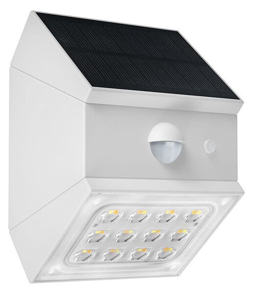 LED nástenné solárne svietidlo so senzorom LED/2,5W/3,7V IP65 1200 mAh biele