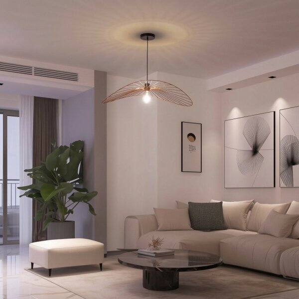 Brilagi - LED luster na lankách CERIA WIRE 1xE27/40W/230V 60x80 cm bronzový