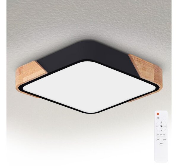 Brilagi - LED stmievateľné svietidlo PILANA LED/48W/230V dub/čierna 42x42 cm + DO