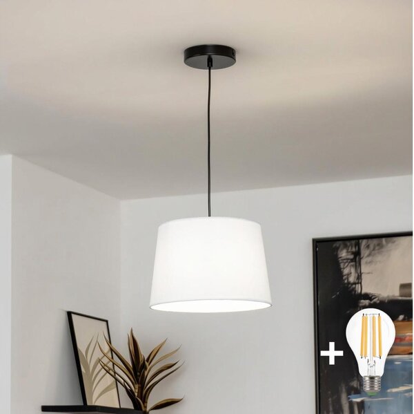 Brilagi - LED závesný luster na lanku CERIA 1xE27/40W/230V pr. 30 cm biela