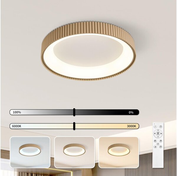 Brilagi - stmievateľné LED stropné svietidlo FALCON MODERN LED/30W/230V 40 cm béžové + diaľkové ovládanie