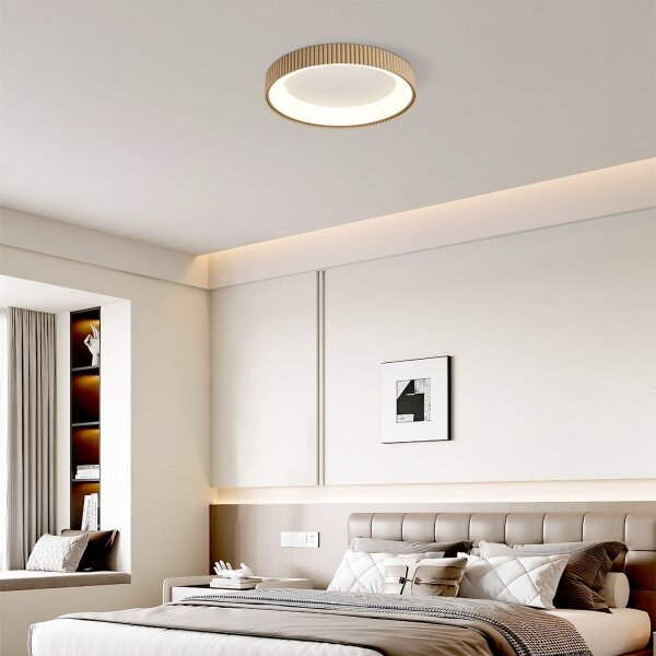 Brilagi - stmievateľné LED stropné svietidlo FALCON MODERN LED/30W/230V 40 cm béžové + diaľkové ovládanie