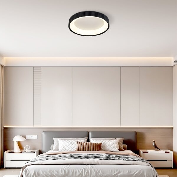 Brilagi - LED stmievateľné stropné svietidlo FALCON MODERN LED/30W/230V 40 cm čierne +DO