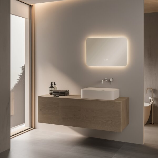 Brilagi - LED stmievateľné kúpeľňové vyhrievané zrkadlo s podsvietením DIANA LED/13W/230V 40x60 cm IP44