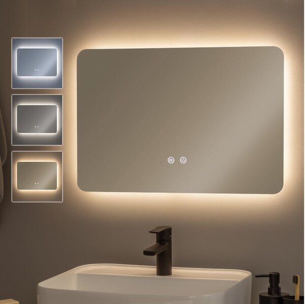 Brilagi - LED stmievateľné kúpeľňové vyhrievané zrkadlo s podsvietením DIANA LED/13W/230V 40x60 cm IP44
