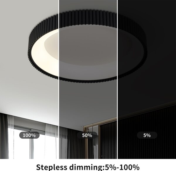 Brilagi - stmievateľné LED stropné svietidlo FALCON MODERN LED/54W/230V 60 cm čierne +DO