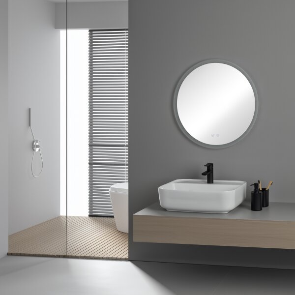 Brilagi - LED stmievateľné vyhrievané zrkadlo s podsvietením CLARA ECO LED/12W/230V pr. 60 cm IP44