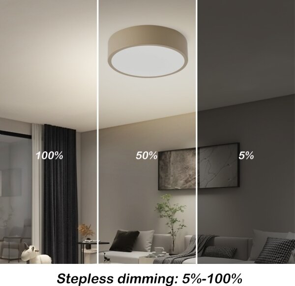 Brilagi -LED Stmievateľné svietidlo POOL LED/18W/230V 3000-6000K 20 cm béžové + diaľkový ovládač
