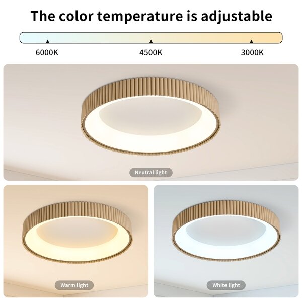 Brilagi - stmievateľné LED stropné svietidlo FALCON MODERN LED/54W/230V 60 cm béžové + diaľkové ovládanie
