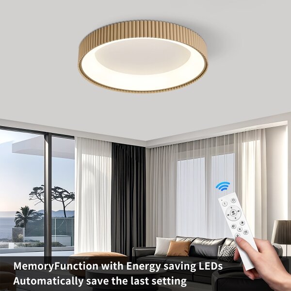 Brilagi - stmievateľné LED stropné svietidlo FALCON MODERN LED/54W/230V 60 cm béžové + diaľkové ovládanie