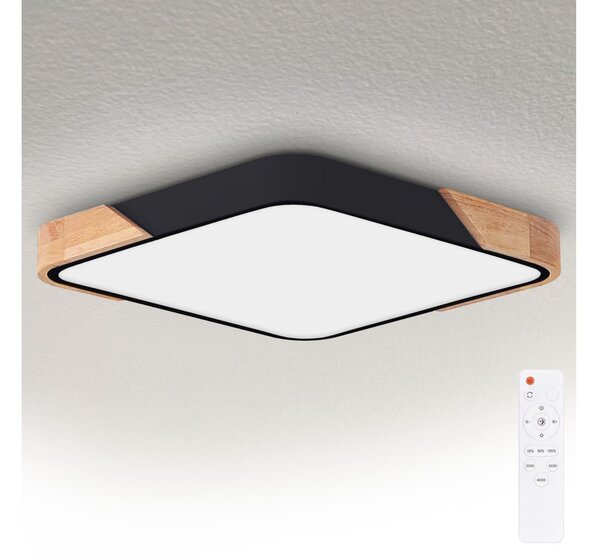 Brilagi - Stmievateľné LED svietidlo PILANA LED/60 W/230 V dub/čierna 56x56 cm + DO