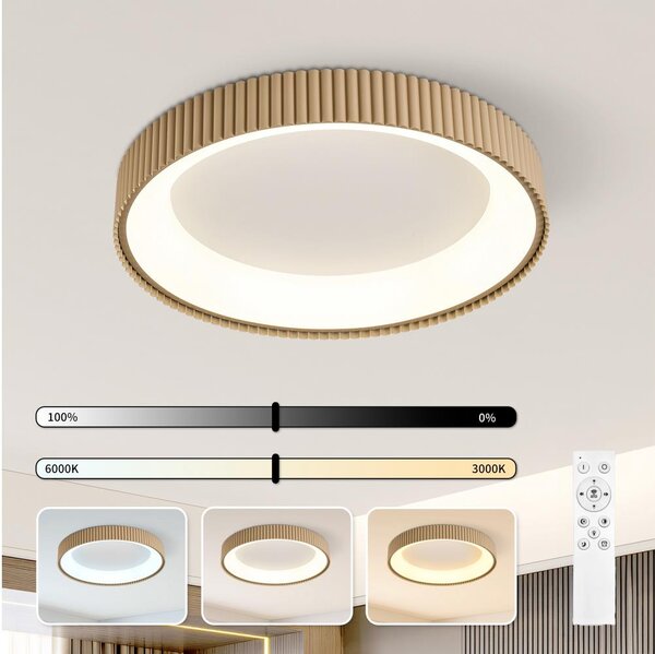 Brilagi - stmievateľné LED stropné svietidlo FALCON MODERN LED/54W/230V 60 cm béžové + diaľkové ovládanie