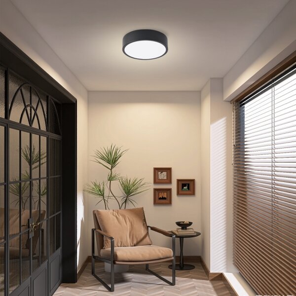 Brilagi - LED stropné svietidlo POOL LED/18W/230V 3000/4000/6000K pr. 20 cm čierna