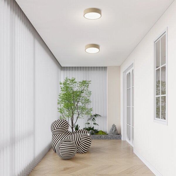 Brilagi -LED Stmievateľné svietidlo POOL LED/18W/230V 3000-6000K 20 cm béžové + diaľkový ovládač