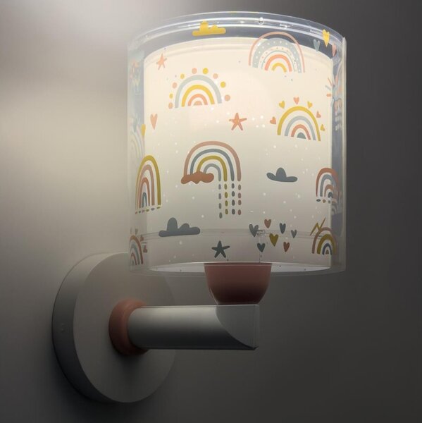 Dalber 41199 - Detská nástenná lampa RAINBOW 1xE27/15W/230V pestrofarebná