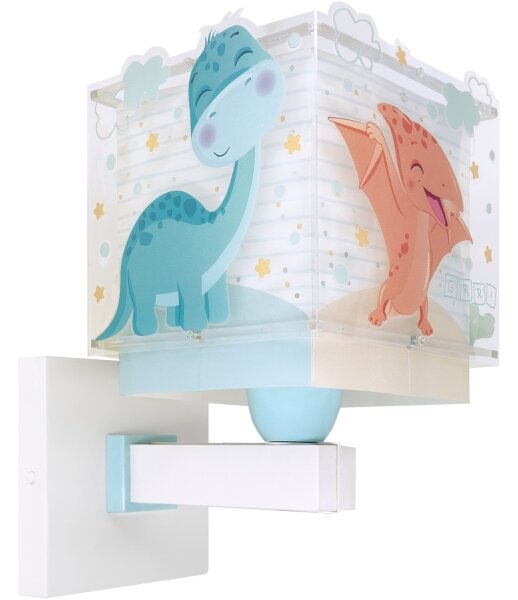Dalber 63459 - Detská nástenná lampa BABY DINOS 1xE27/15W/230V pestrofarebná