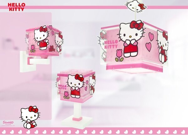 Dalber 73262 - Detský luster HELLO KITTY 1xE27/15W/230V ružový