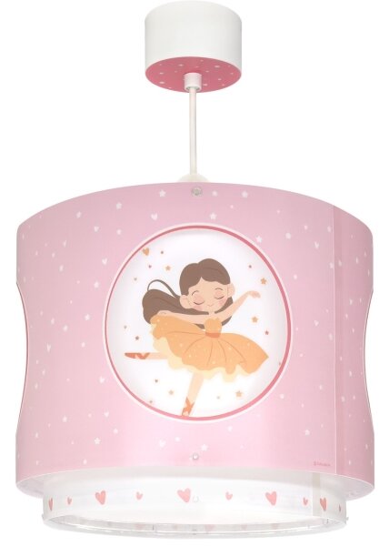 Dalber 60912 - Detský luster PRINCESS DANCE 1xE27/15W/230V ružový