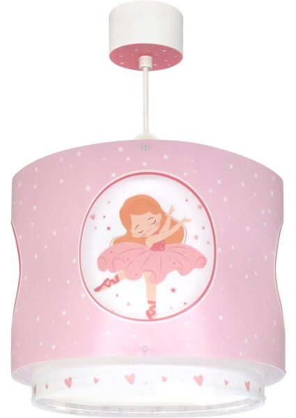 Dalber 60912 - Detský luster PRINCESS DANCE 1xE27/15W/230V ružový