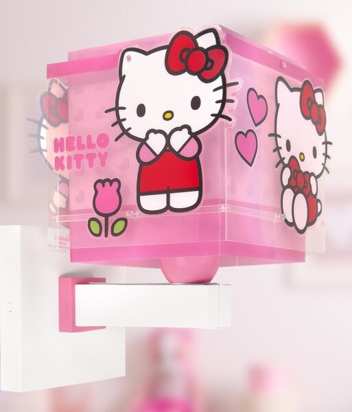 Dalber 73269 - Detské nástenné svietidlo HELLO KITTY 1xE27/15W/230V ružové