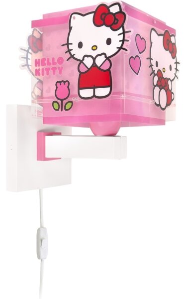 Dalber 73269 - Detské nástenné svietidlo HELLO KITTY 1xE27/15W/230V ružové