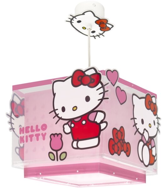 Dalber 73262 - Detský luster HELLO KITTY 1xE27/15W/230V ružový