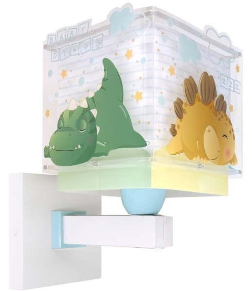 Dalber 63459 - Detská nástenná lampa BABY DINOS 1xE27/15W/230V pestrofarebná