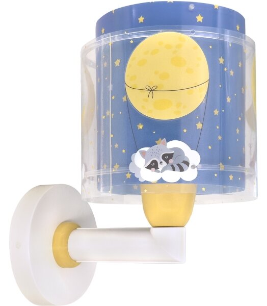 Dalber 76639 - Detská nástenná lampa MOON DREAMS 1xE27/15W/230V modrá