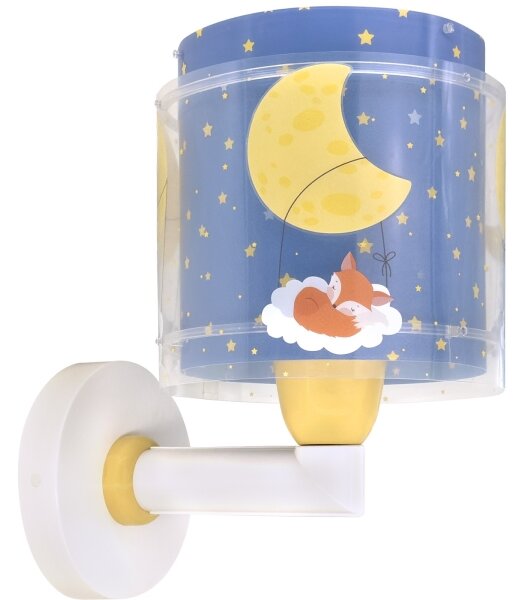 Dalber 76639 - Detská nástenná lampa MOON DREAMS 1xE27/15W/230V modrá