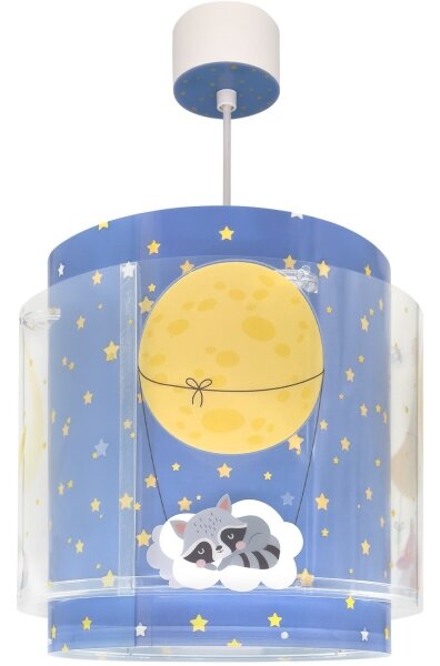 Dalber 76632 - Detský luster MOON DREAMS 1xE27/15W/230V modrá