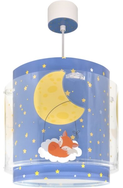 Dalber 76632 - Detský luster MOON DREAMS 1xE27/15W/230V modrá