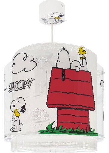 Dalber 76302 - Detský luster SNOOPY 1xE27/15W/230V biela/červená