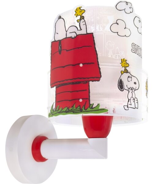Dalber 76309 - Detská nástenná lampa SNOOPY 1xE27/15W/230V biela/červená