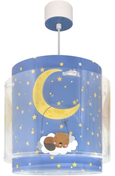 Dalber 76632 - Detský luster MOON DREAMS 1xE27/15W/230V modrá