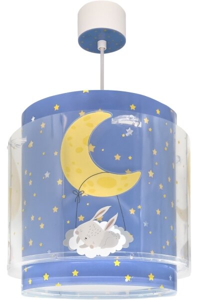 Dalber 76632 - Detský luster MOON DREAMS 1xE27/15W/230V modrá