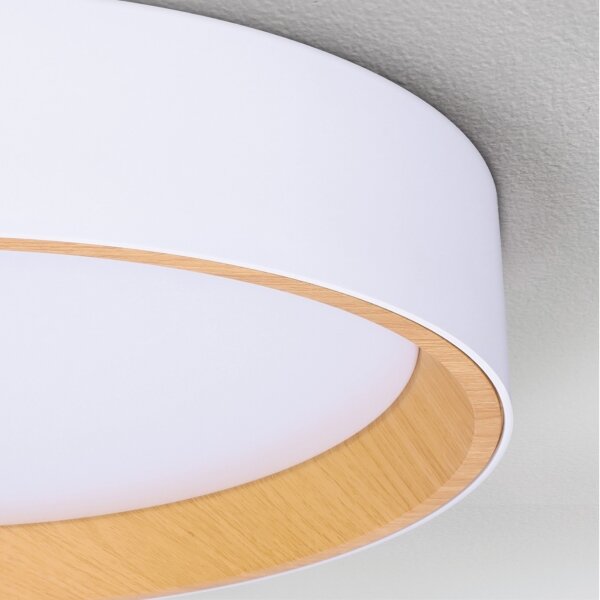 Brilagi - stmievateľné LED stropné svietidlo LARIOS, 72 W, 230 V, biela, pr. 59 cm + diaľkový ovládač