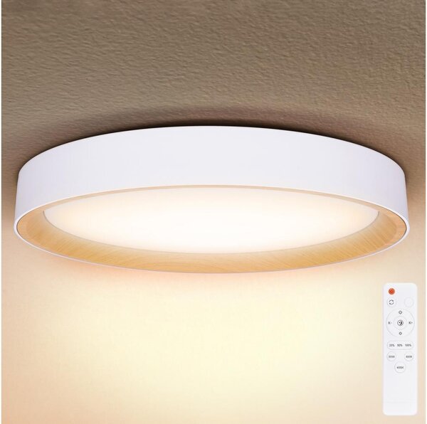 Brilagi - stmievateľné LED stropné svietidlo LARIOS, 72 W, 230 V, biela, pr. 59 cm + diaľkový ovládač