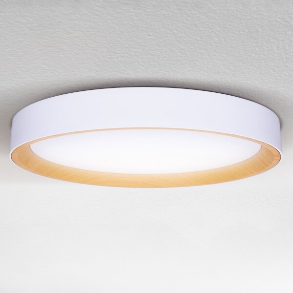 Brilagi - stmievateľné LED stropné svietidlo LARIOS, 72 W, 230 V, biela, pr. 59 cm + diaľkový ovládač