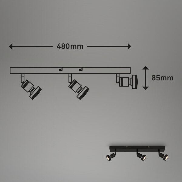 Briloner 2926-035 - LED bodové svietidlo 3xGU10/4,9W/230V