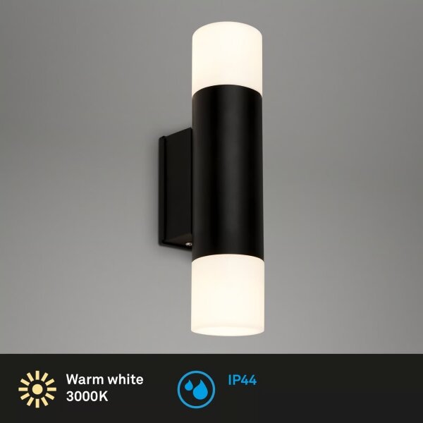Briloner 2090025 - LED vonkajšie nástenné svietidlo 2xGU10/4,8W/230V IP44