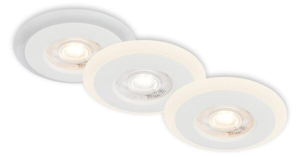 Briloner 7039036 - SADA 3x LED kúpeľňové podhľadové svietidlá 3xLED/5W/230V IP44 biela
