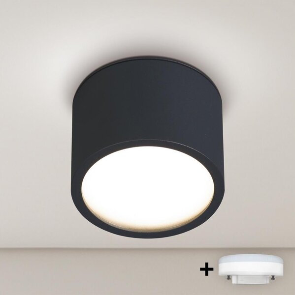 Brilagi - LED Kúpeľňové bodové svietidlo SMOOTH 1xGX53/15W/230V čierne IP65